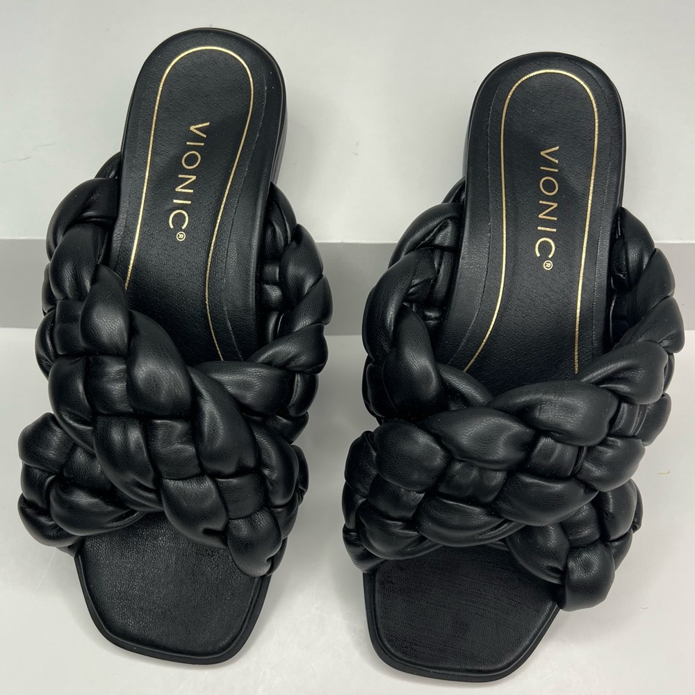 Vionic Braided Cross Strap Slides Kalina